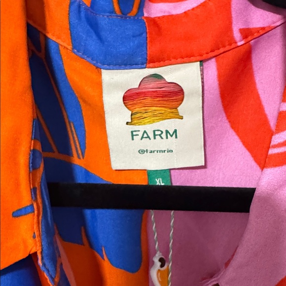 Farm Rio size XLmixed rainbow toucans midi dress multi - Picture 8 of 10